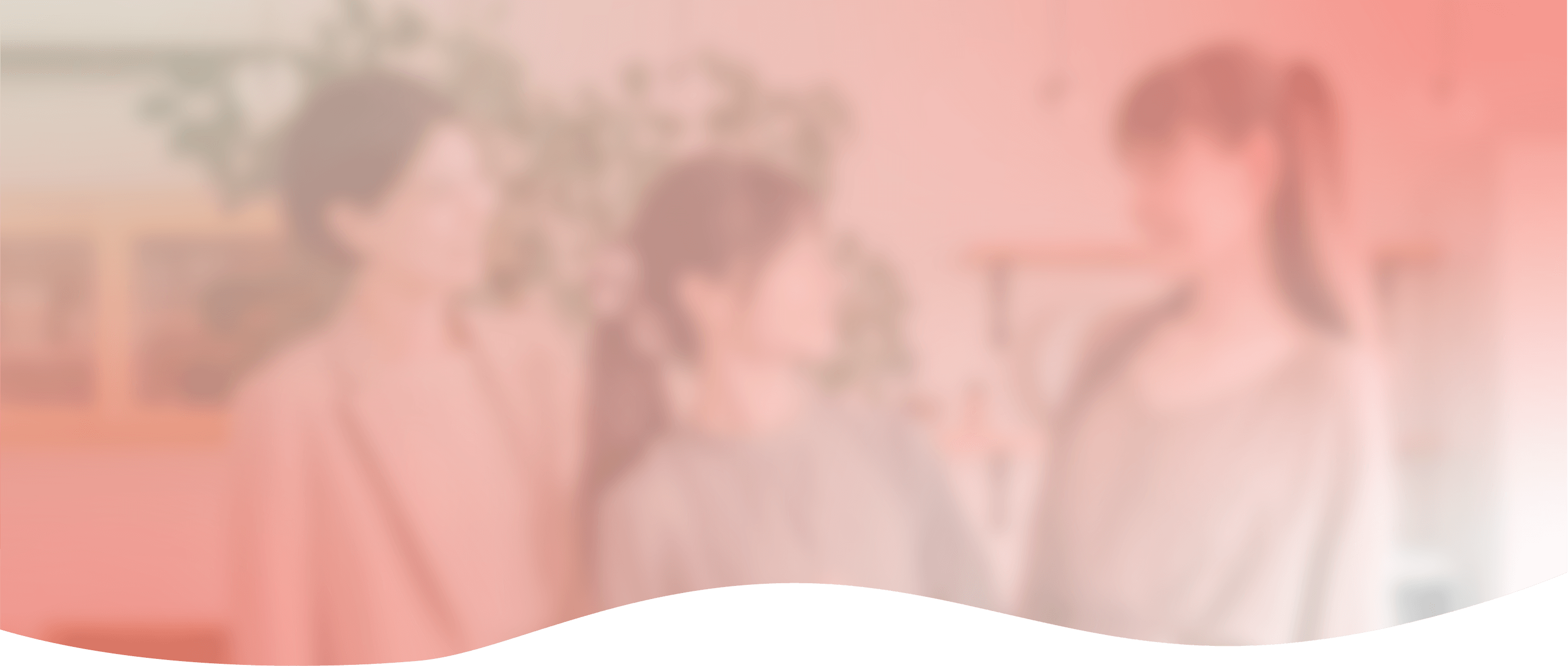 会話する女性たち